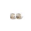 Caravanas Medio aro Labrado-Plata y oro-Sin piedra-CA5080 sinpiedra