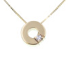 Colgante Mariela de oro amarillo 18K y brillante. Incluye cadena Colgante Mariela de oro amarillo 18K y brillante. Incluye cadena