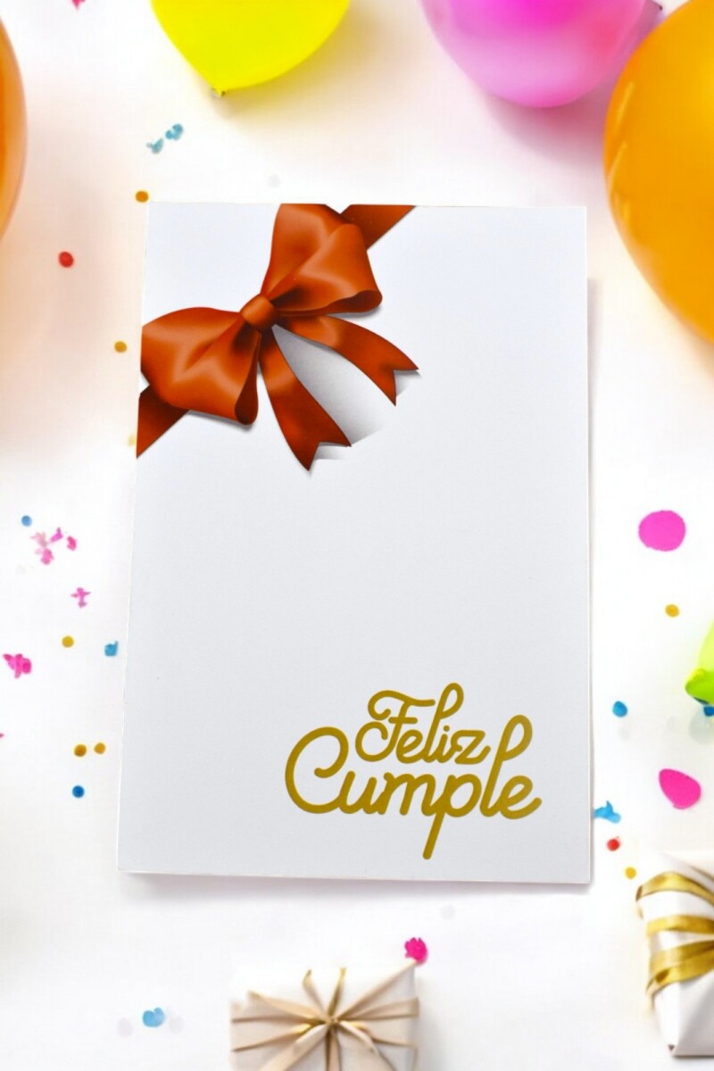 Tarjeta cumpleaños 10x15 - DISEÑO 2 