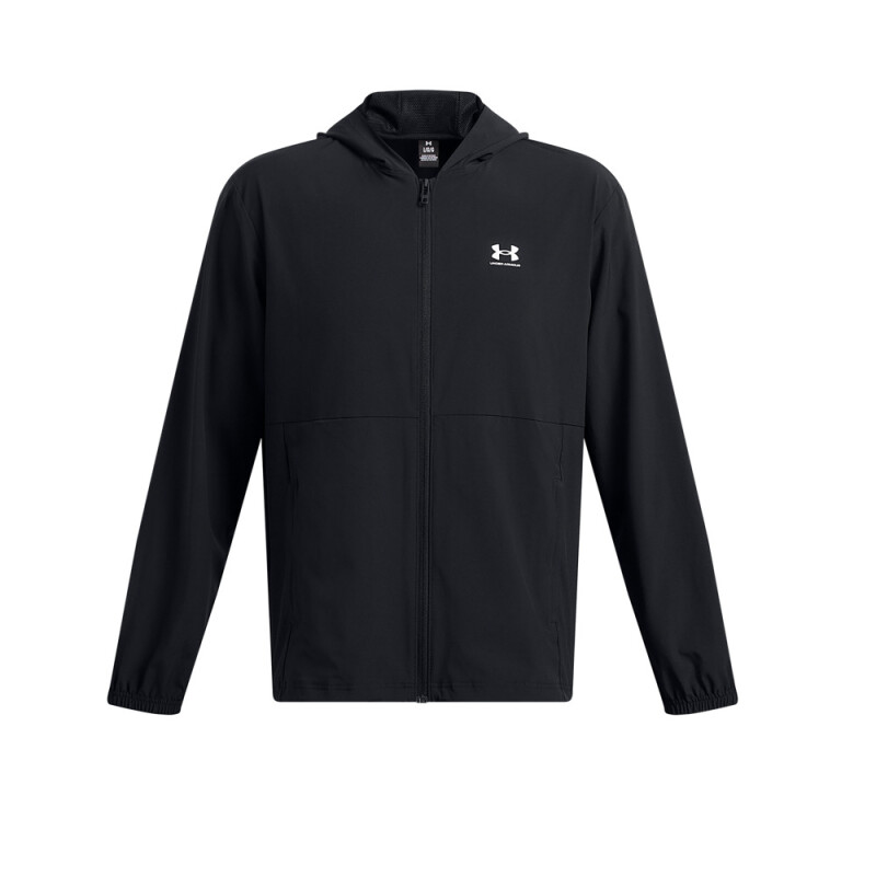 UA Vibe Woven Windbreaker-GRY BLK-001