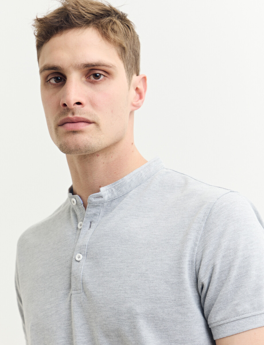520750 REMERA HARRINGTON LABEL Gris Melange