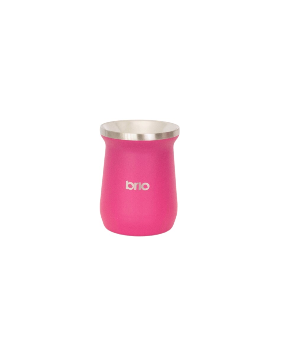 Mate De Acero Inoxidable brio Alto Diseño Clásico - Frambuesa 