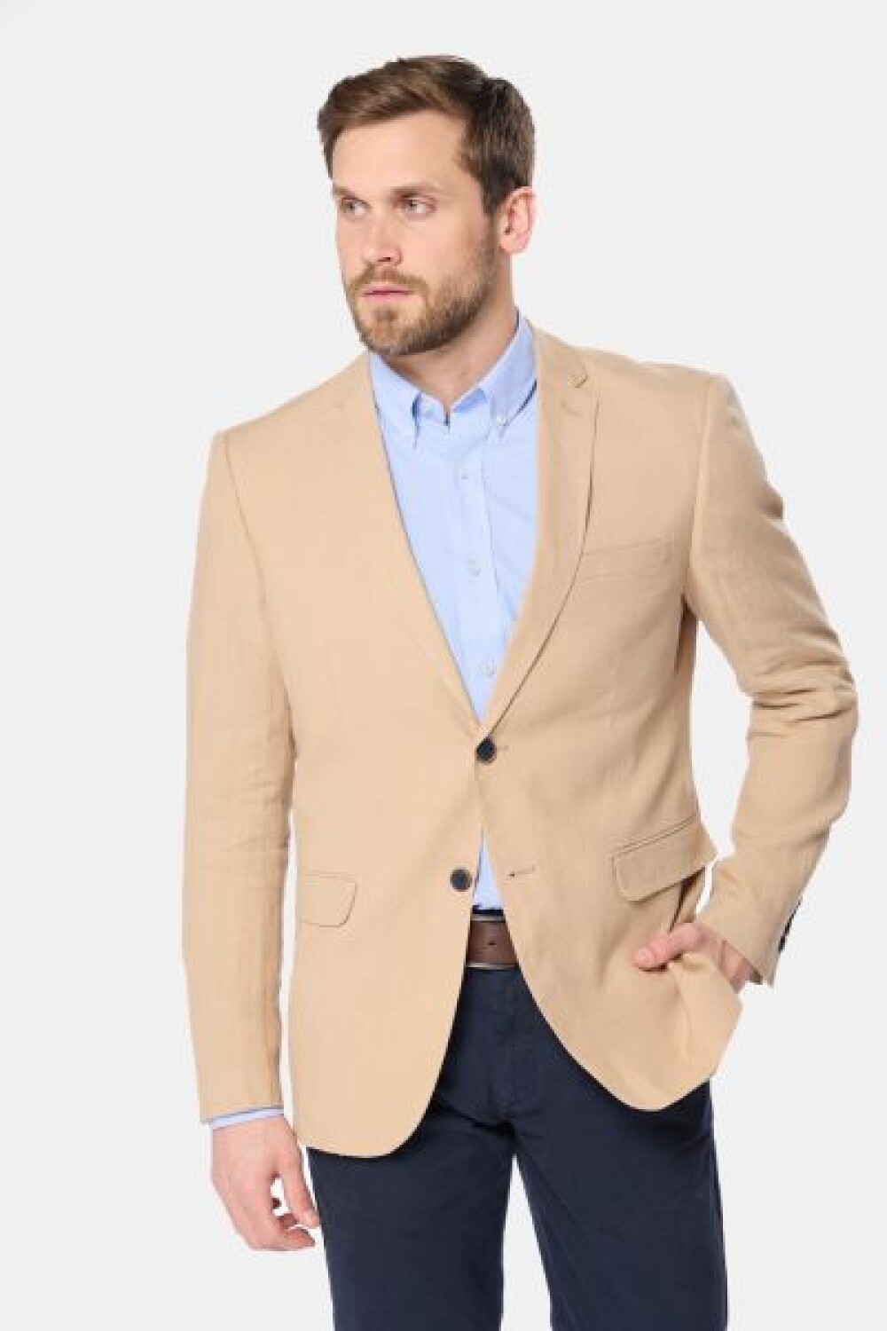 SACO DE LINO Beige