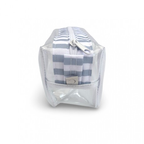 Cartuchera Boxy Rayas Celeste