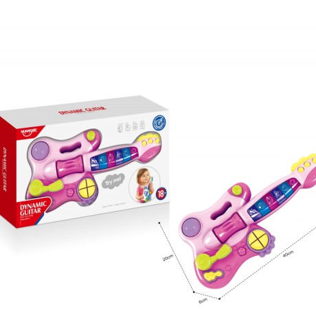 Juguete Guitarra Eléctrica Infantil Huanger ROSA