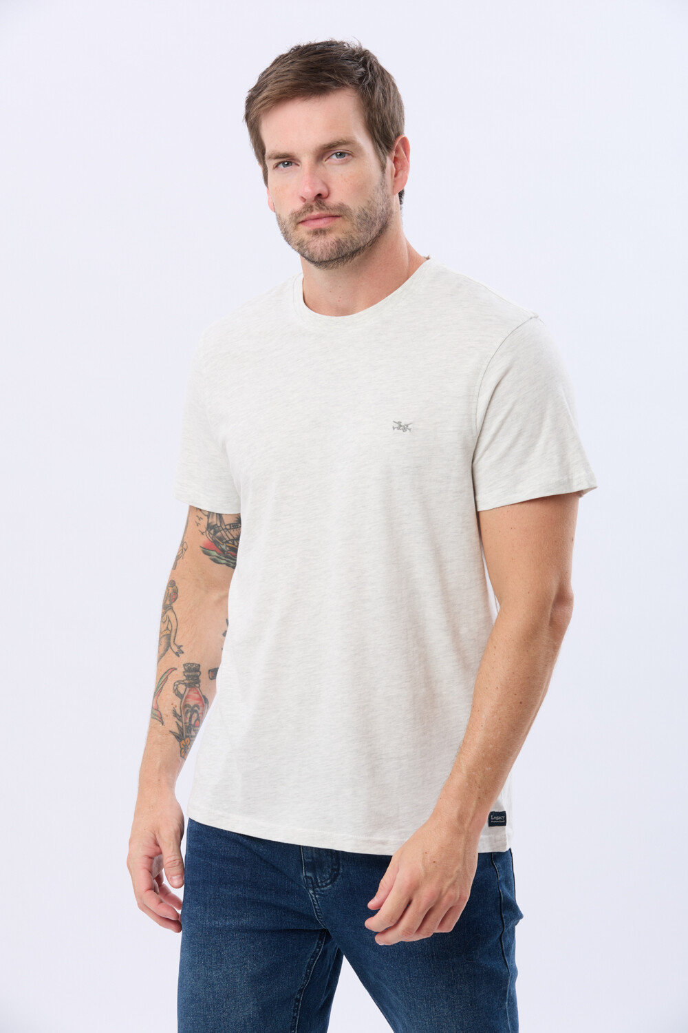 REMERA BÁSICA DE ALGODÓN Gris