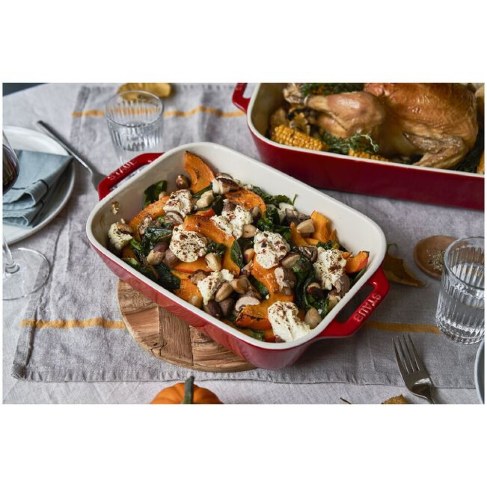STAUB FUENTE HORNO MED 20 X 16 CM RECT CHERRY CERAM STAUB FUENTE HORNO MED 20 X 16 CM RECT CHERRY CERAM