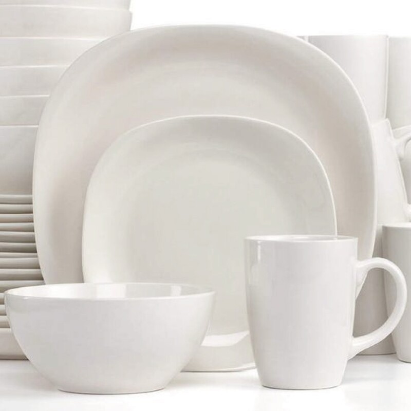 SET 16 PIEZAS STONEWARE D26.5-19.5-15/330ML QUADRO WHITE THOMSON SET 16 PIEZAS STONEWARE D26.5-19.5-15/330ML QUADRO WHITE THOMSON