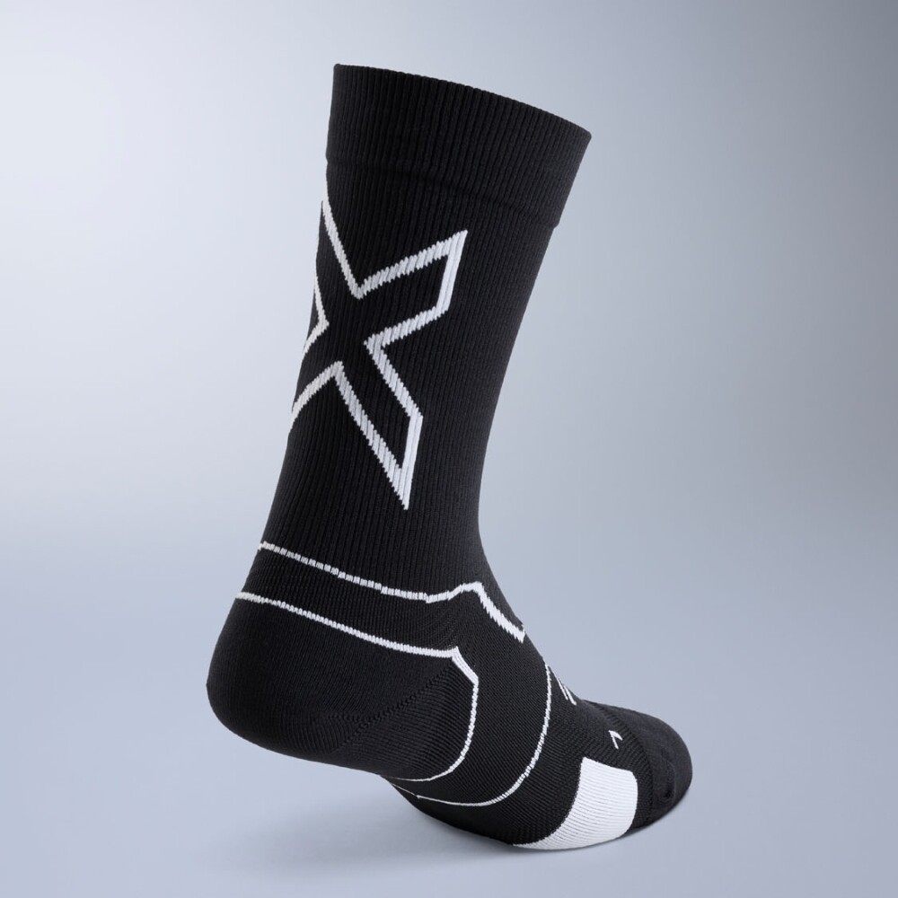 Medias Training Vectr Light Cushion Crew Socks Unisex Black/white