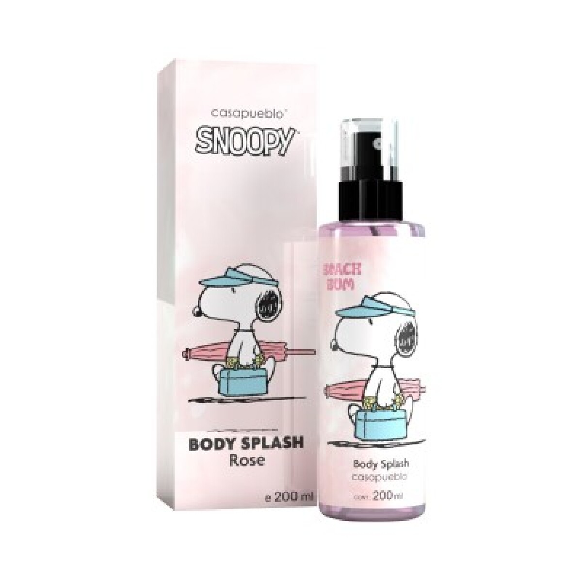 CASAPUEBLO SNOOPY BODY SPLASH ROSE FLOWER 200ml 