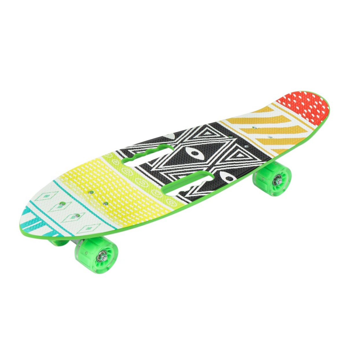 Skate Longboard Patineta Ruedas Siliciona Trucks Aluminio - Color Variante Verde 