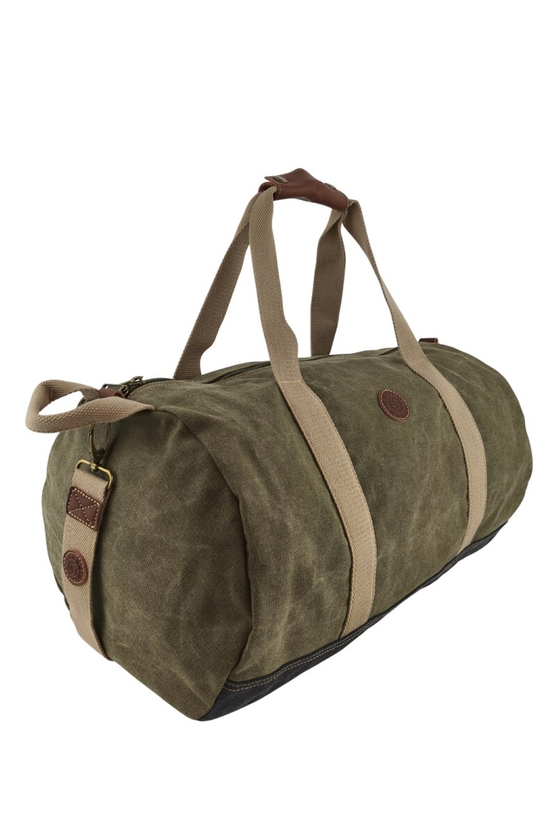 Bolso tubo de lona Verde