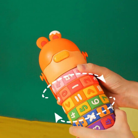 Botella Infantil Didáctica Matemática Naranja