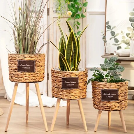Set de 3 macetas Maldivas Marron