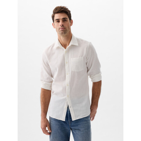 V-LS STANDARD LINEN COTTON NEW OFF WHITE