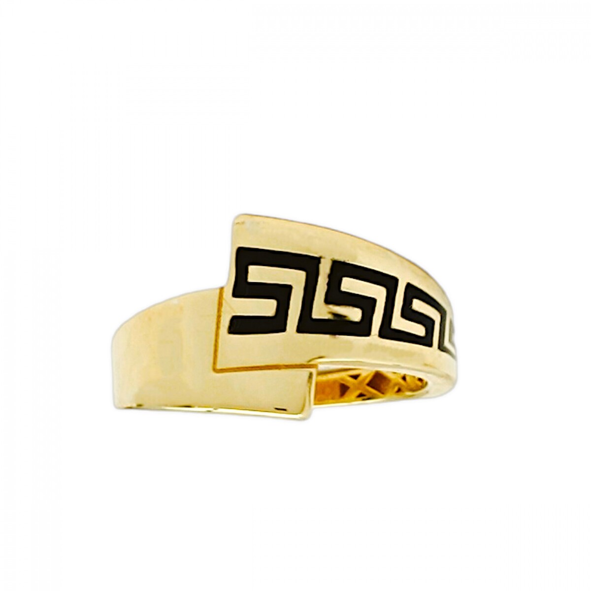 Anillo cinta griega -Oro bajo-Sin piedra-AN8227 - sinpiedra 