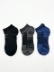 PACK MEDIAS CORTAS X3 Umbro Azul Marino, Negro, Gris