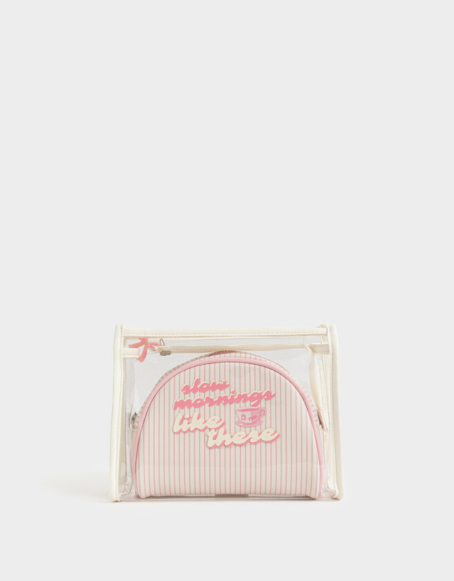 Porta Cosméticos Necessaires - Estampado Rayas