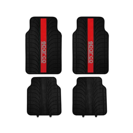 Alfombras Auto Universales Sparco Deportivo Rojo