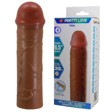 Extensión Pene Realístico 25mm Nile Pretty Love Marrón