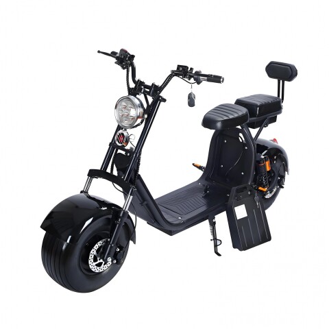 Moto Electrica Gogreen Deluxe 1500W 12Ah 25Km Autono. 45Km/h Variante Color Negro