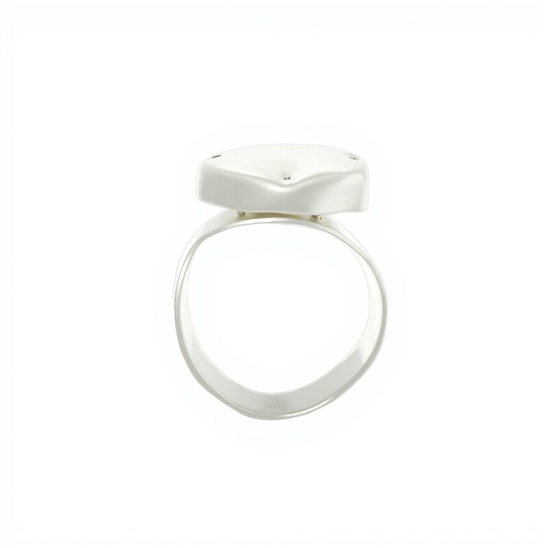 Anillo Hoja-Plata 925 Ajustable-Piedra Nacar-AN3394 conpiedra