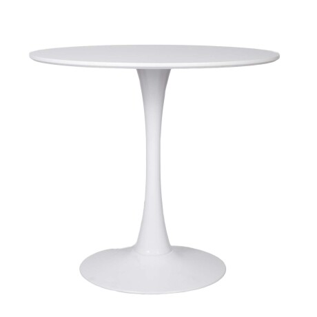 MESA DE COMEDOR MDF-Y-HIERRO BLANCO TULIP II