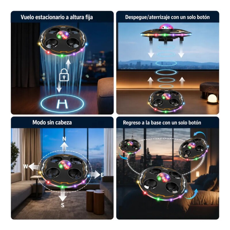 Drone Onvi Infantil Recargable Con Luces y Control Remoto Drone Onvi Infantil Recargable Con Luces y Control Remoto
