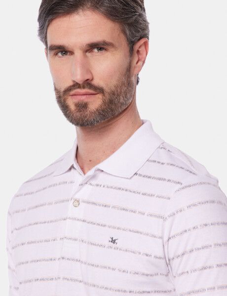 REMERA POLO ESTAMPADA Blanco