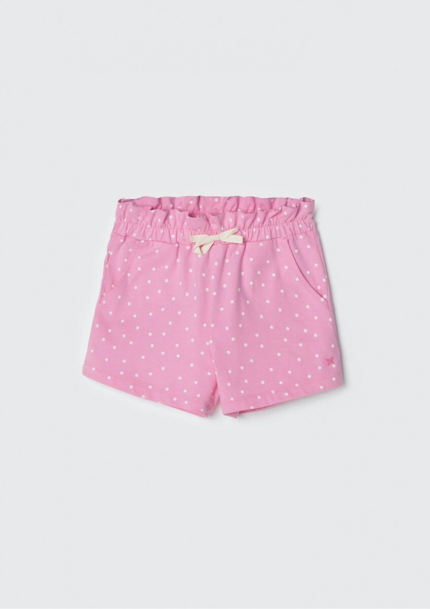 SHORT CON ESTAMPADO - ROSA 