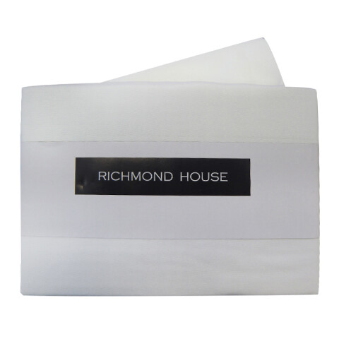 Juego Sábanas Queen Size Richmond House Lisas 100% Microfibra BLANCO
