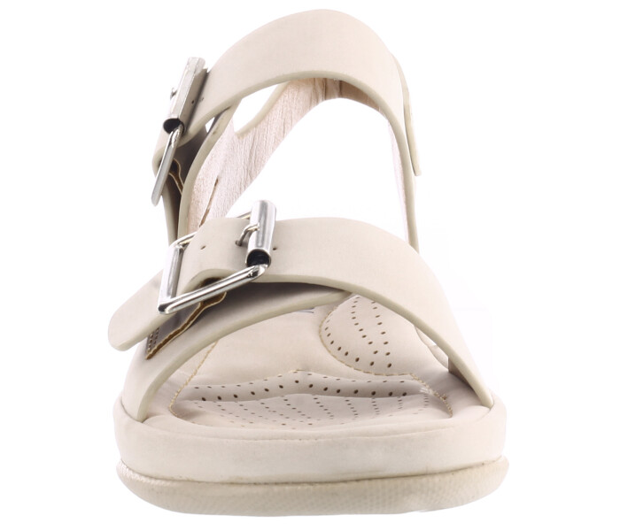 Sandalia HAZEL con tiras con hebilla Off White