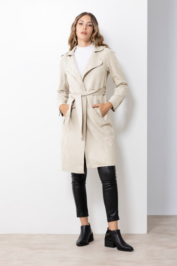 Chaqueta Suede BEIGE CLARO