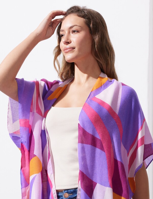 Kimono Printed LAVANDA/MULTI