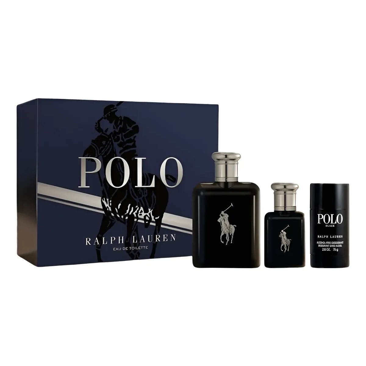 Cofre Polo Black Ralph Lauren Edt 125ML y 40ML y Deo 75G 