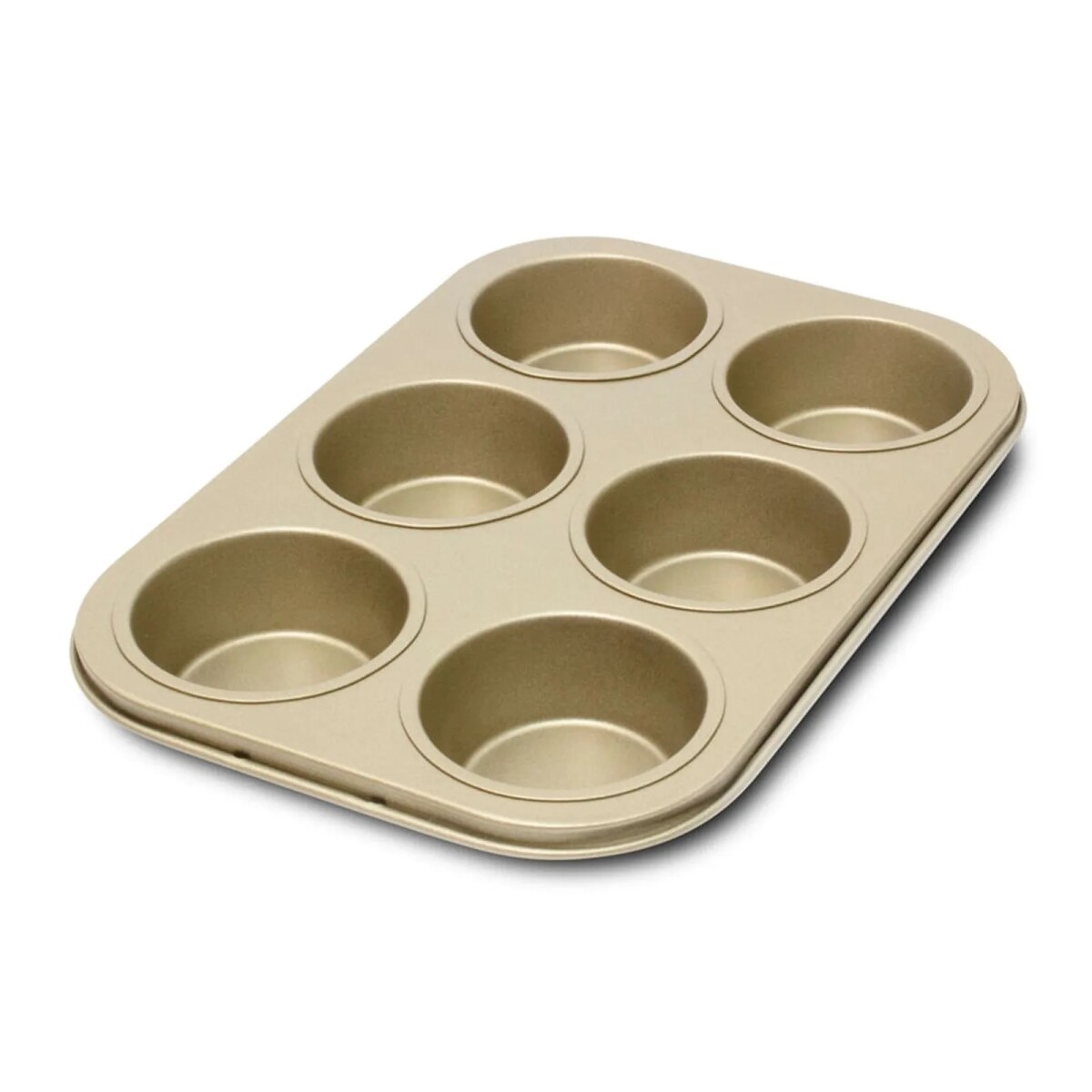 MOLDE ILKO ANTIADHERENTE PARA MUFFINS DORADO 