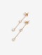 Aros Colgantes Cortos Metal Aros Argolla Metal Mariposa - Dorado