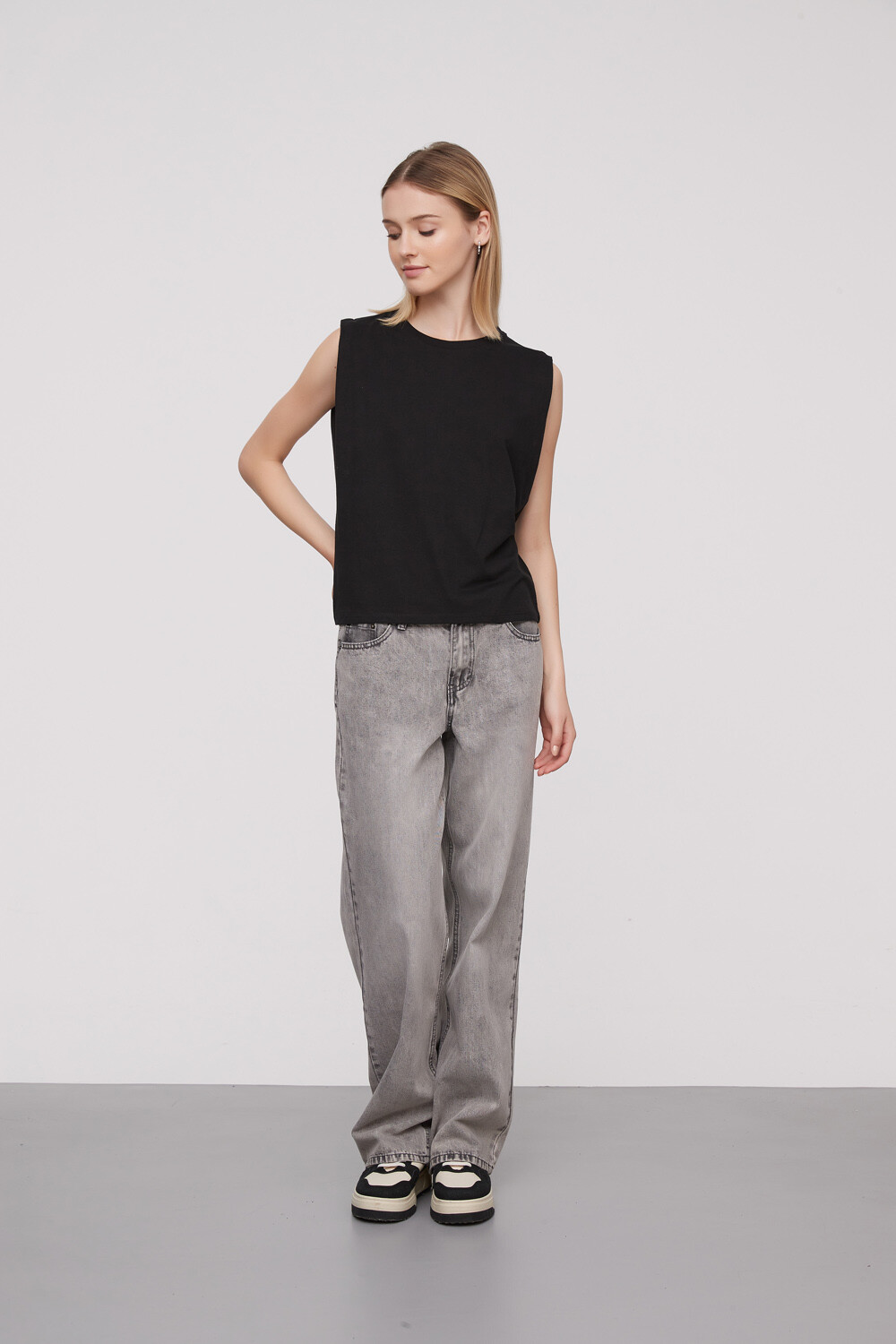 Remera Hortensia Negro