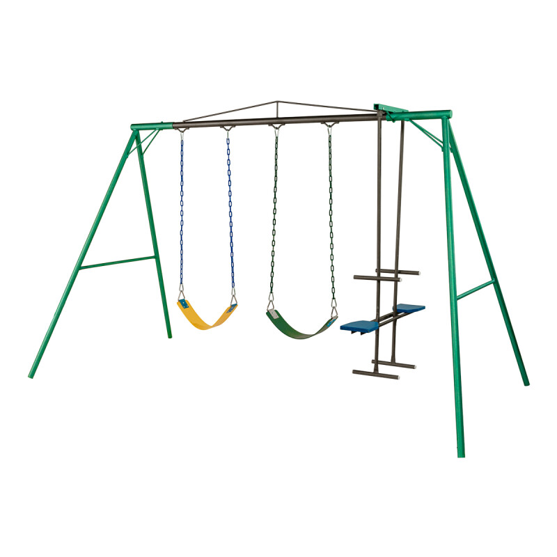 Hamaca de Plaza con caballito y 2 hamacas de cincha altura 1,80 mts Hamaca de Plaza con caballito y 2 hamacas de cincha altura 1,80 mts