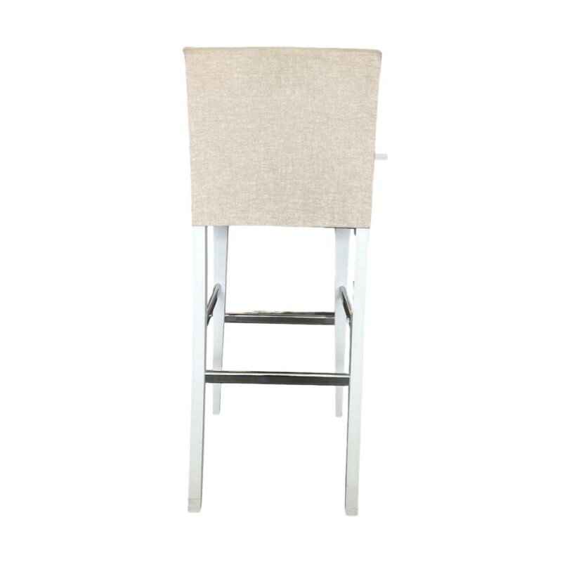 Banco para barra - Tapizado tela beige - PRODUCTO CON DETALLES - Banco para barra - Tapizado tela beige - PRODUCTO CON DETALLES -