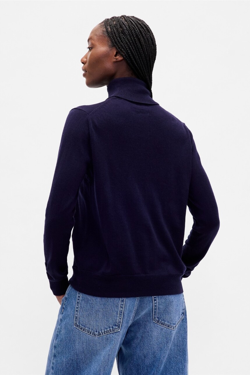 Buzo Polera Merino Mujer Navy Uniform