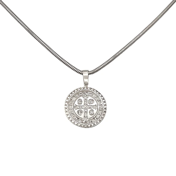 Dije San Benito-Plata 925-Sin Piedra-CP3130 sinpiedra