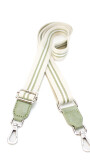 CORREA GALON PARA CARTERA MANTECA VERDE Y BLANCO