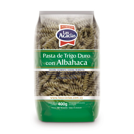 FIDEO LAS ACACIAS ALBAHACA 400G TIRABUZON FIDEO LAS ACACIAS ALBAHACA 400G TIRABUZON