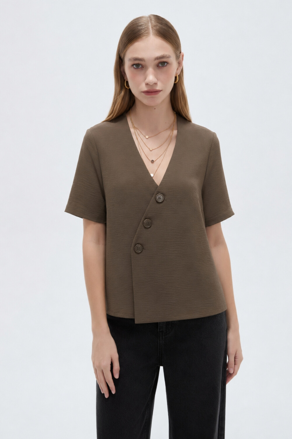 Blusa Ivolar Cafe