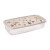 Pote Rectangular Plástico 1,43 Lts FLOR BORDO