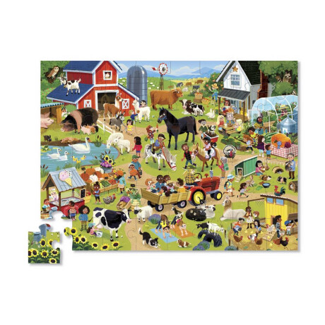 Puzzle Crocodile Creek 48 Piezas 45 cm x 60 cm Granja