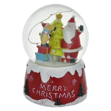 ADORNO NAVIDEÑO SANTA BOLA DE AGUA CON LUZ 14.5CM 20499 Q16 ADORNO NAVIDEÑO SANTA BOLA DE AGUA CON LUZ 14.5CM 20499 Q16