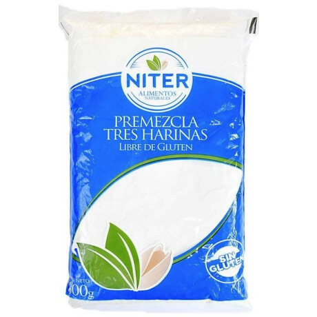 HARINA PREMEZCLA 3 HARINAS NITER 800G SIN GLUTEN HARINA PREMEZCLA 3 HARINAS NITER 800G SIN GLUTEN