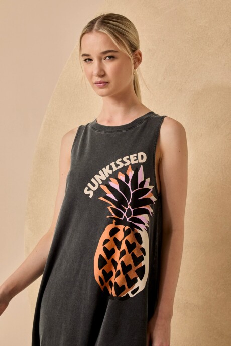 VESTIDO PINEAPPLE NEGRO